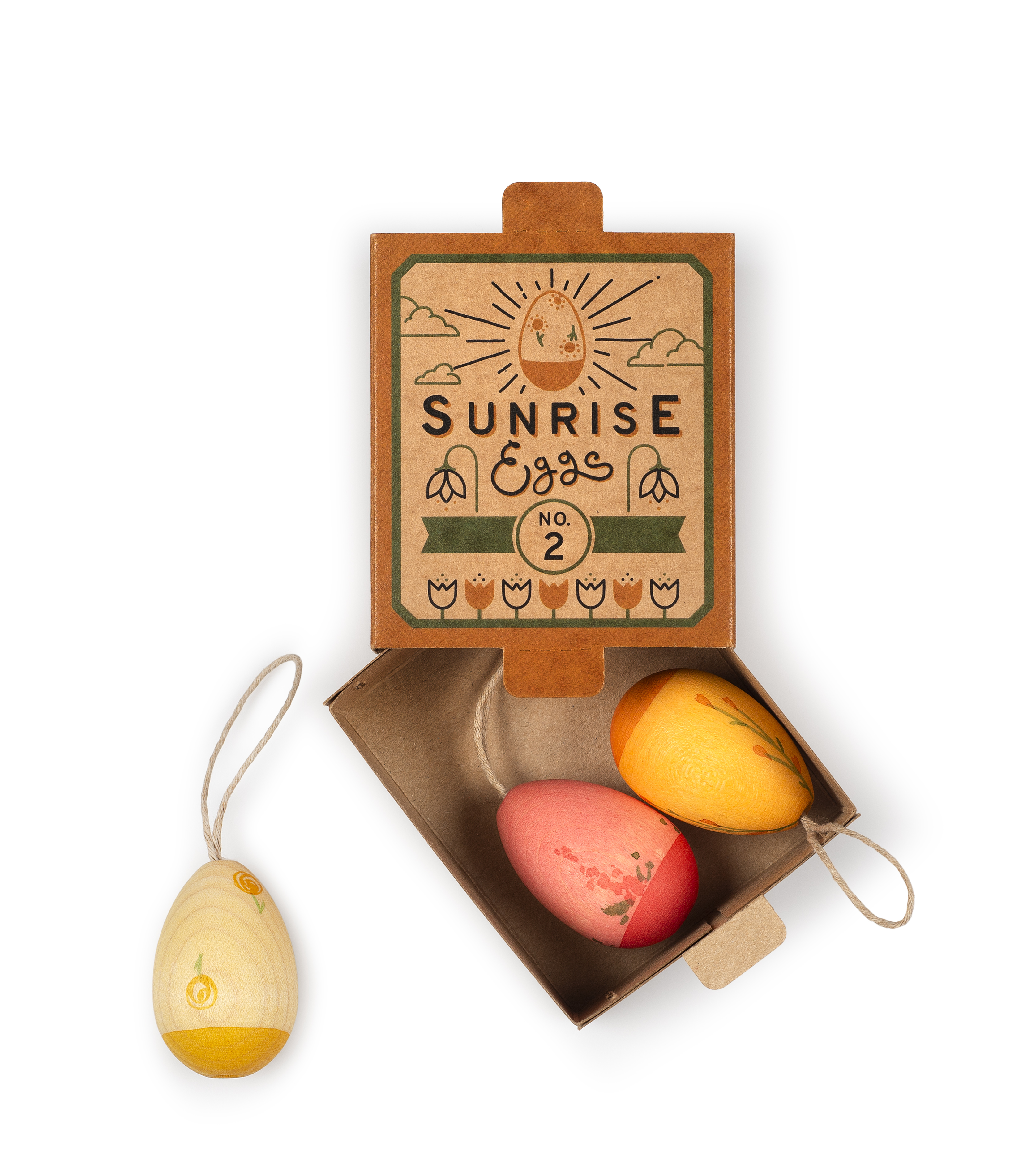 Grapat Oster Ornament No2 Sunrise Eggs - Holzspielzeug Profi