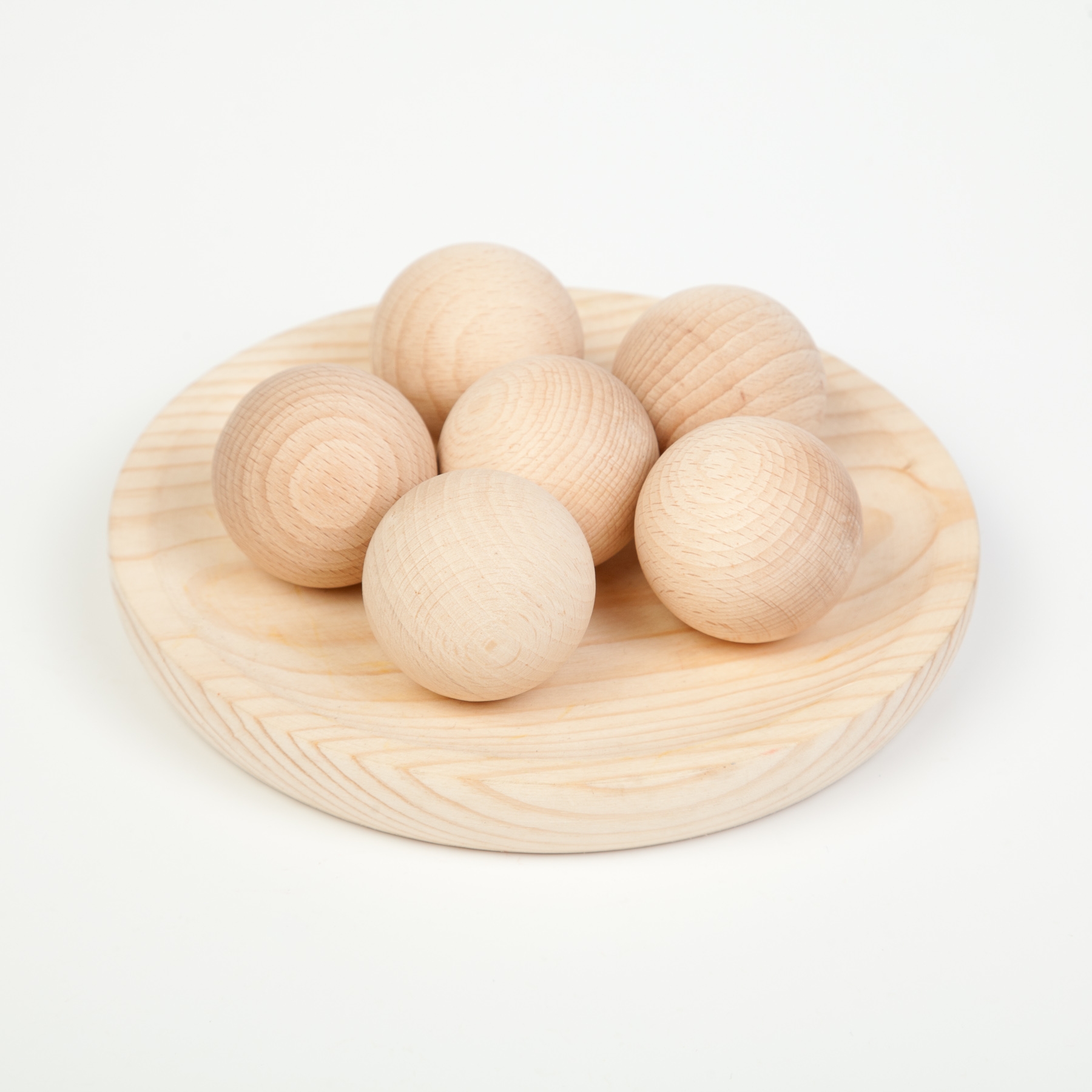 Grapat 6 Holzkugeln natur