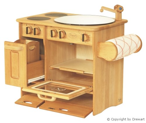 Drewart Kinderküche Kombi mit Handtuch natur