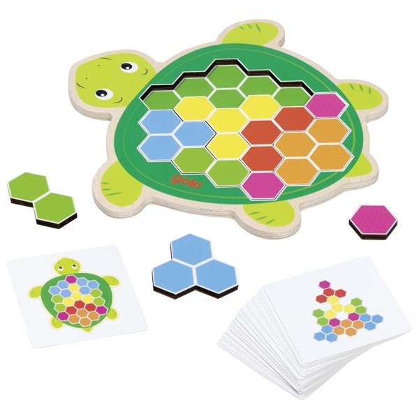 goki LLegespiel Schildkröte Rosy - Holzsppielzeug Profi