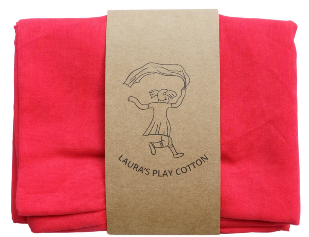 LAURA`S PLAY COTTON Spieltuch RED 50x50cm