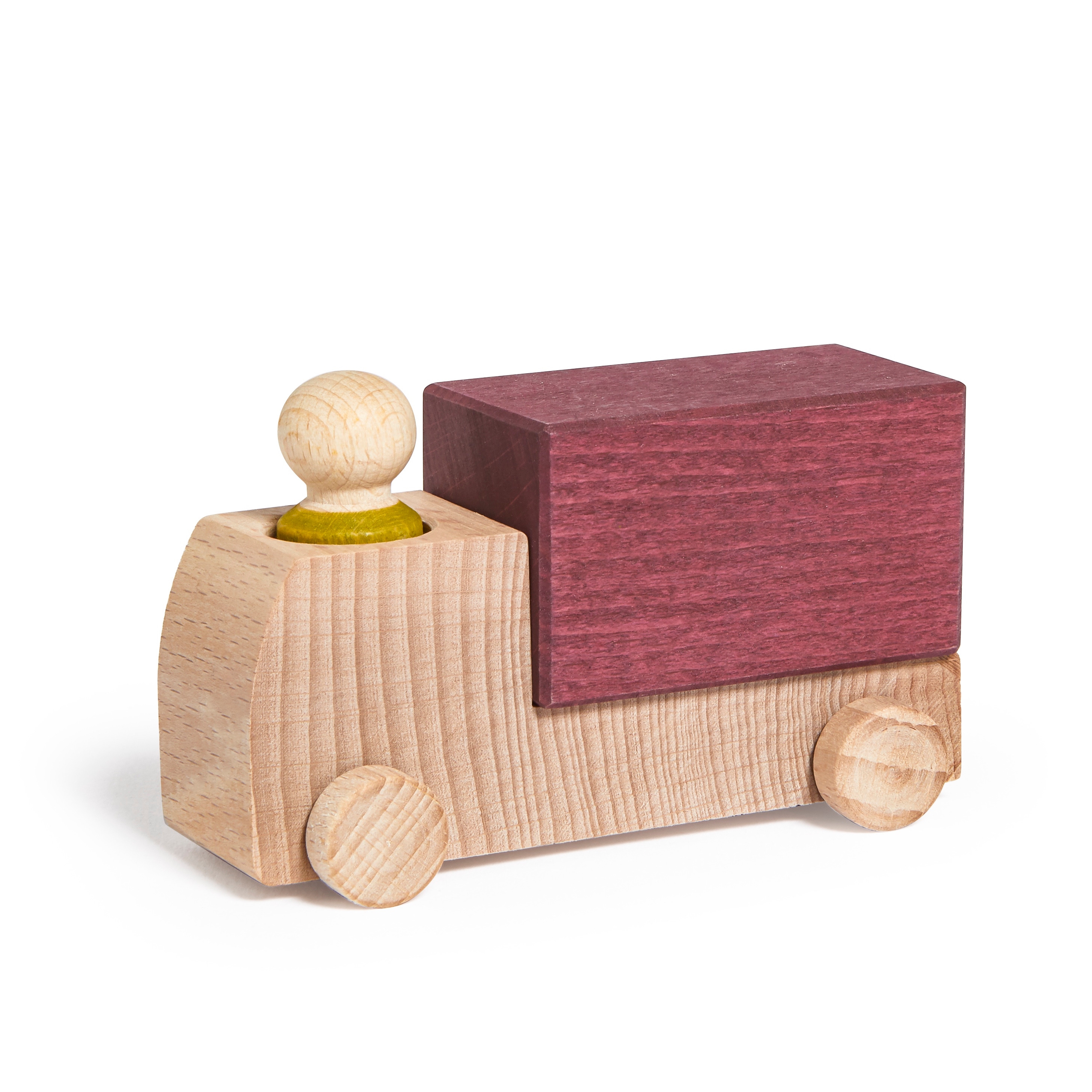 Lubulona Lubu Truck plum mit Holzfigur