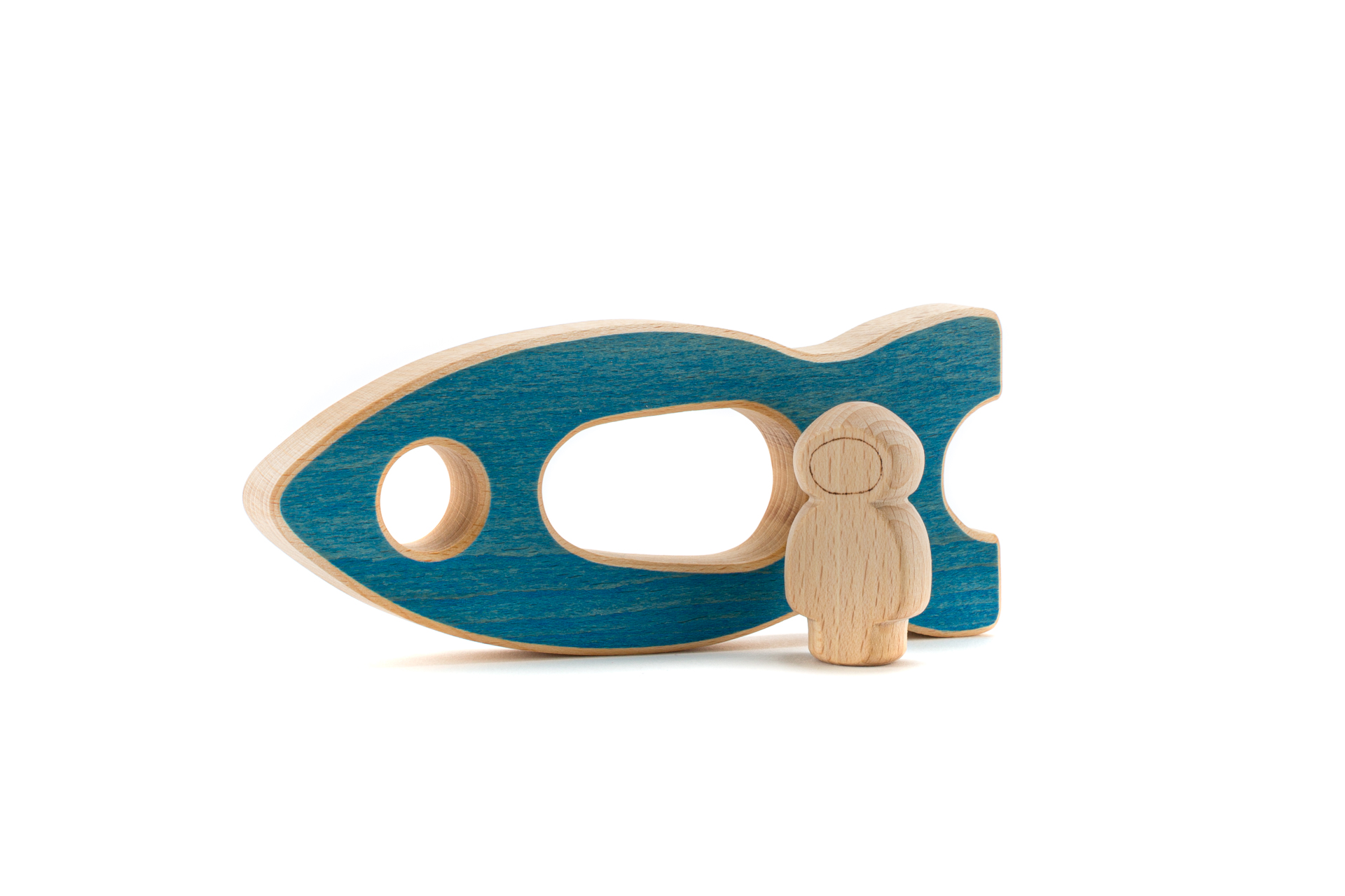 OCAMORA Rakete & Astronaut blau