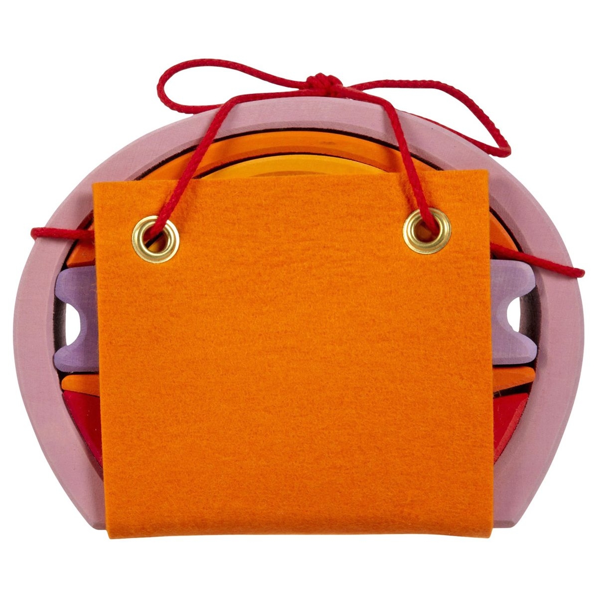 GRIMM´S Rosa-orangenes Bauhaus Lollipop