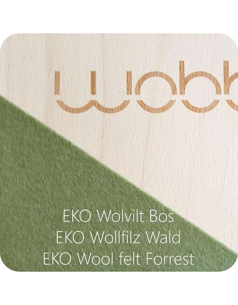 Wobbel Original natur lackiert mit Filz Forrest