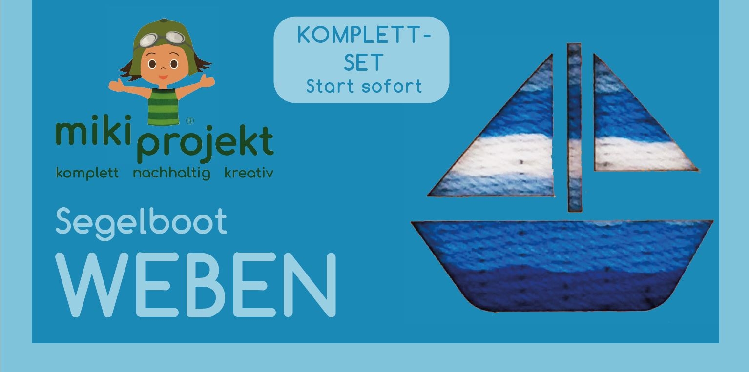mikiprojekt Bastelset Weben Segelboot