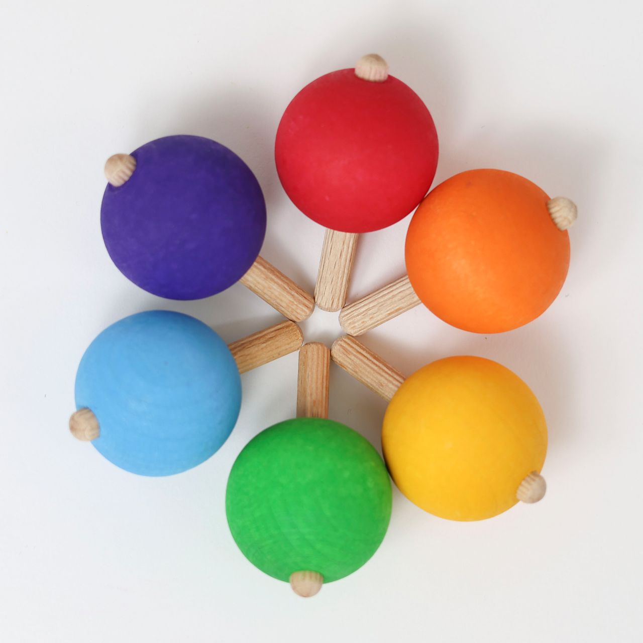 GRIMMS Regenbogenkreisel - Holzspielzeug Profi