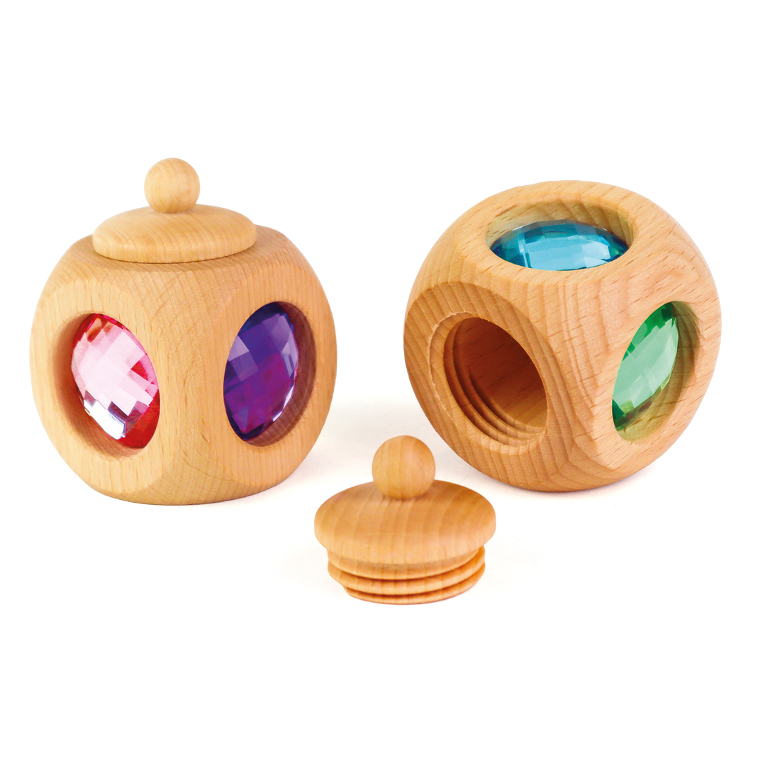 BAUSPIEL Zahndose Funkelwürfel pastell