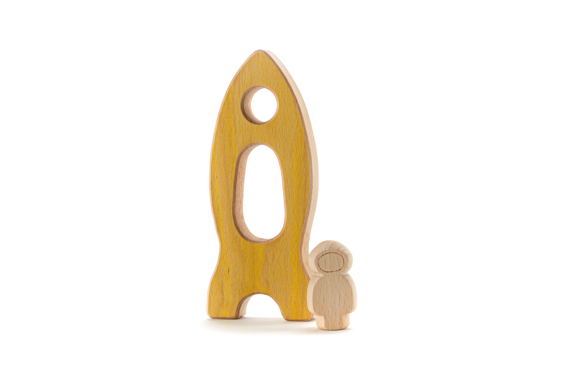 OCAMORA Rakete & Astronaut gelb