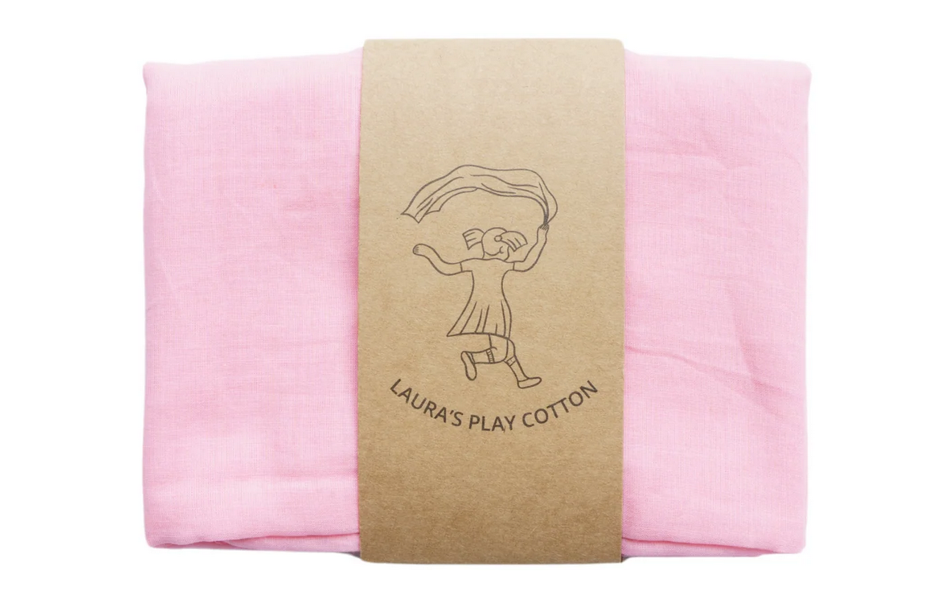 LAURA`S PLAY COTTON Spieltuch LIGHT RED 50x50cm