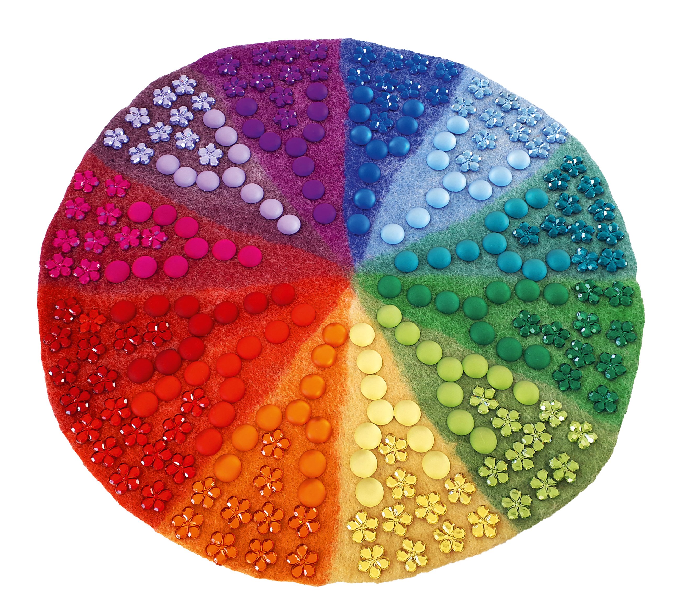 BAUSPIEL Kleiner Farbenkreis aus Filz (50 cm)