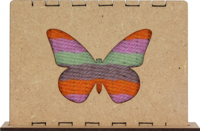 mikiprojekt Bastelset Weben Schmetterling