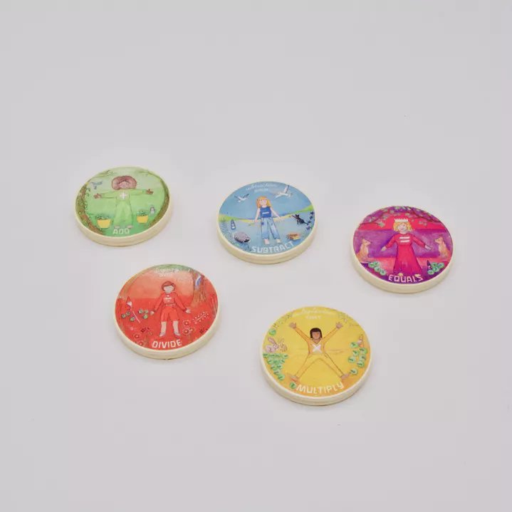 Wilded Family Math Four Processes Coins - Grundrechenarten