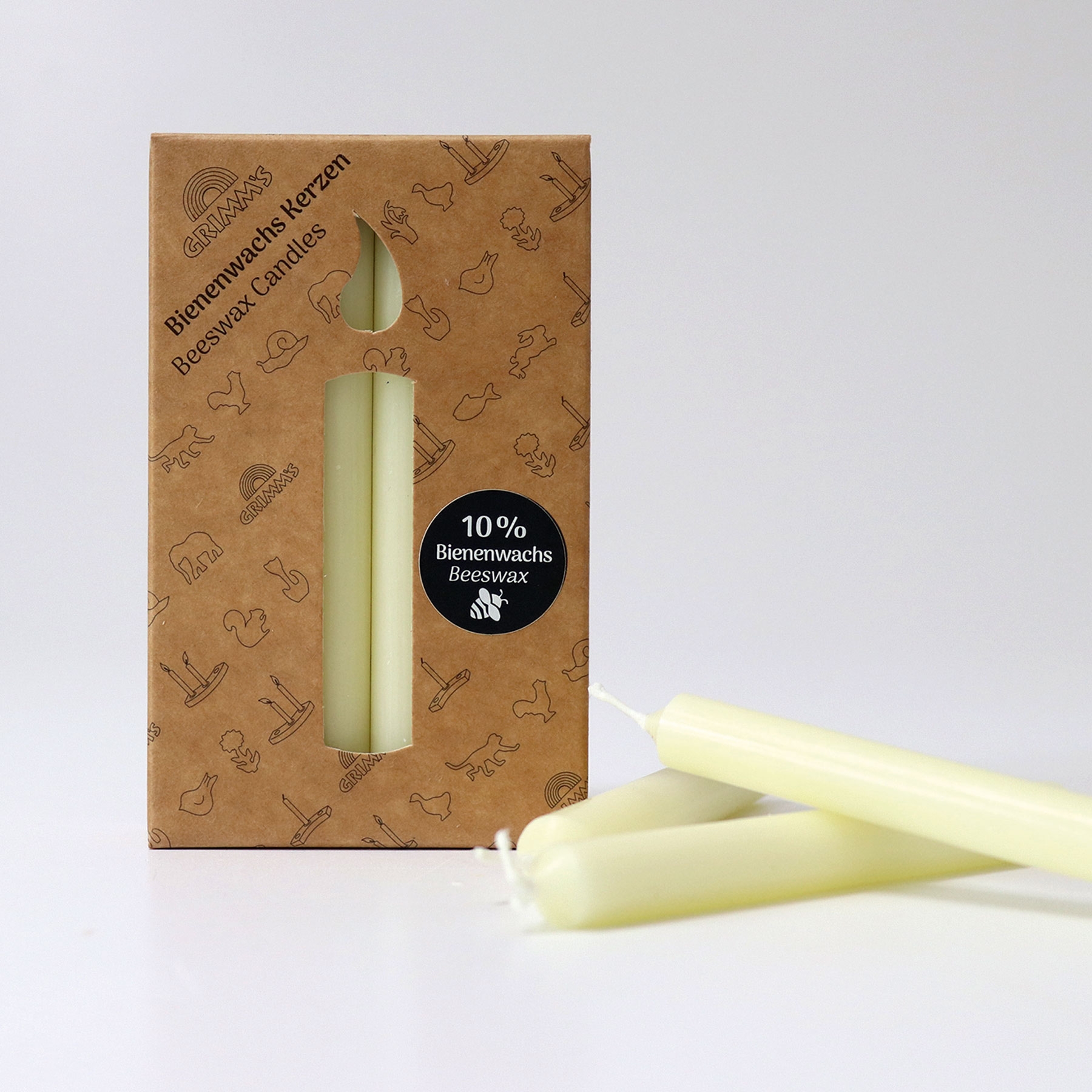 GRIMM´S Kerzen creme (12 Stück)