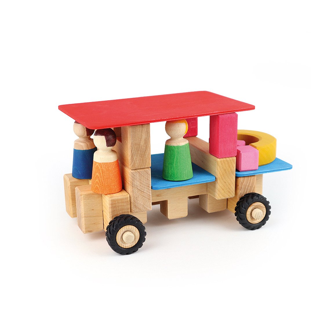 BAUSPIEL Mittleres Räderbauset (16 Teile)