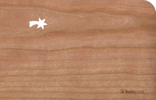 Holzpost® Grußkarte Tiere Besinnliche Weihnachten