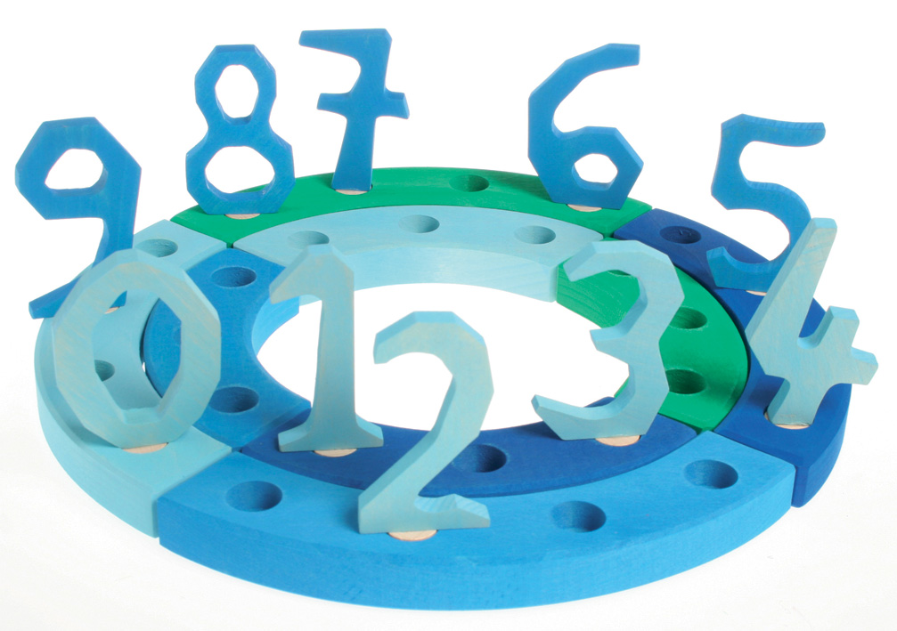 GRIMM´S Zahlenstecker 5 blau
