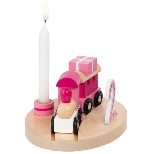 goki Kleiner Geburtstagszug Lille rosa