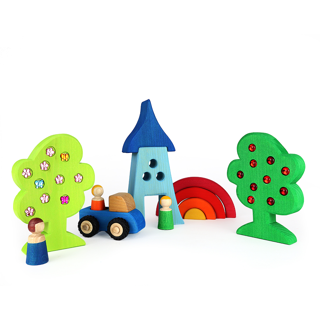 BAUSPIEL Baumset Jahreszeiten (4er Set)