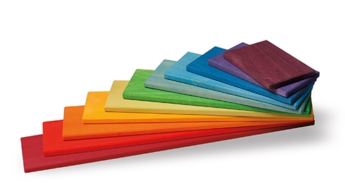 GRIMM´S Bauplatten Regenbogen (11 Teile)