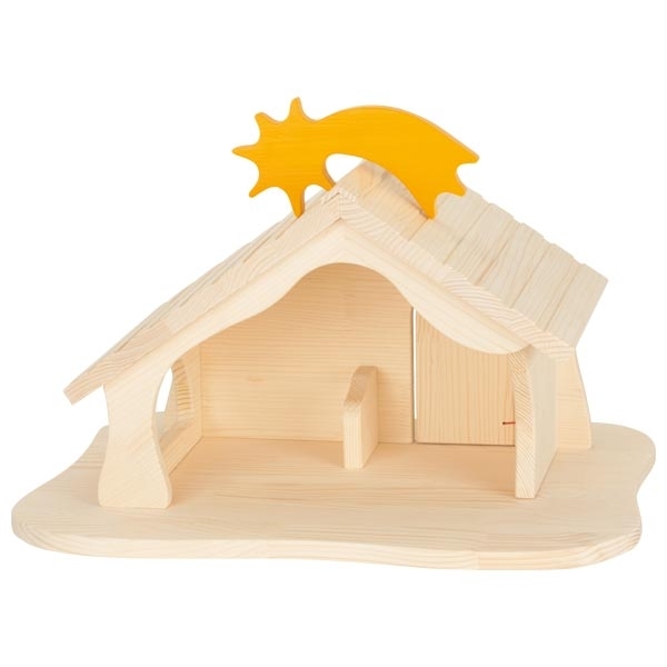 HOLZTIGER Weihnachtskrippe / Bauernhof / Puppenhaus natur