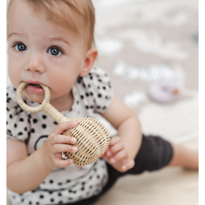 ooh noo Babyrassel aus Rattan