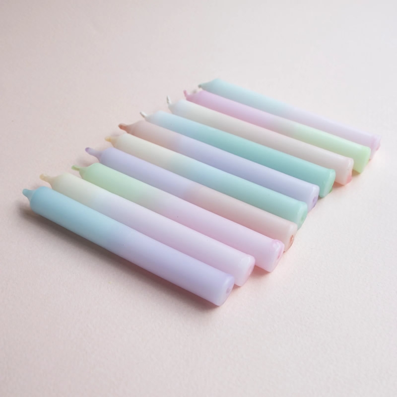 Madam ERLE Geburtstagskerzen DIP DYE SMILLA (10 Stück)