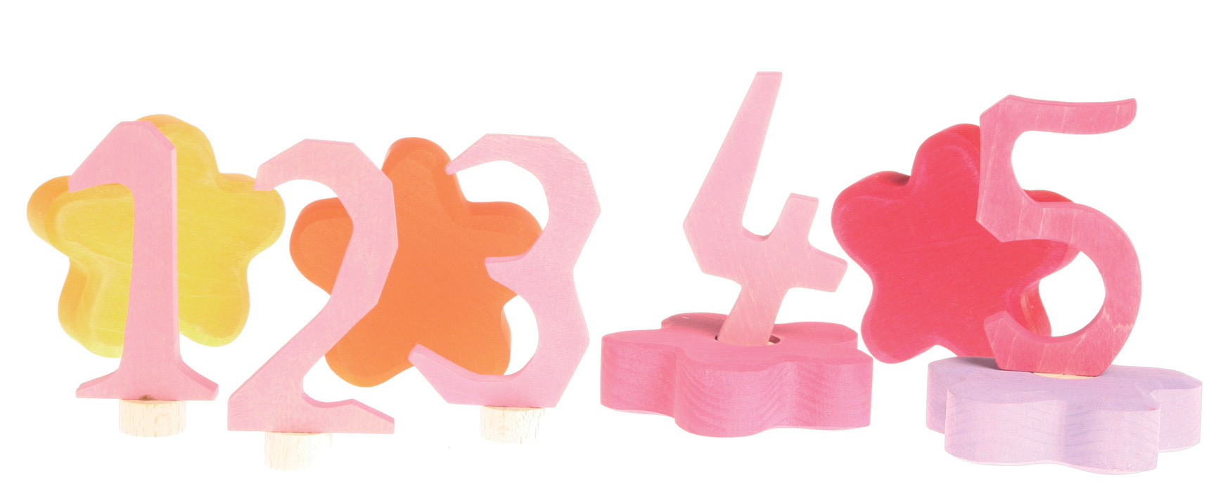 GRIMM´S Zahlenstecker 1-5, rosa