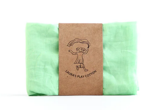 LAURA`S PLAY COTTON Spieltuch SUMMER GREEN 90x90cm