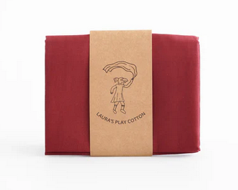 LAURA`S PLAY COTTON Spieltuch BORDEAUX 50x50cm