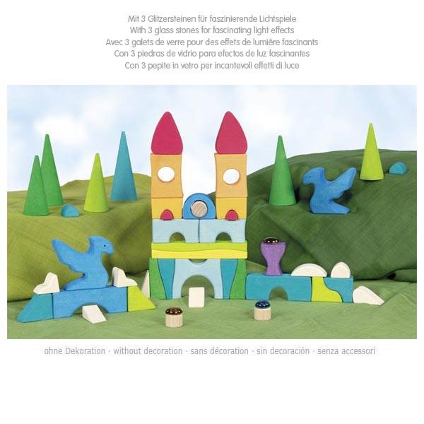 goki evolution Schlossbaupuzzle Burg Funkelstein | Holzspielzeug Profi