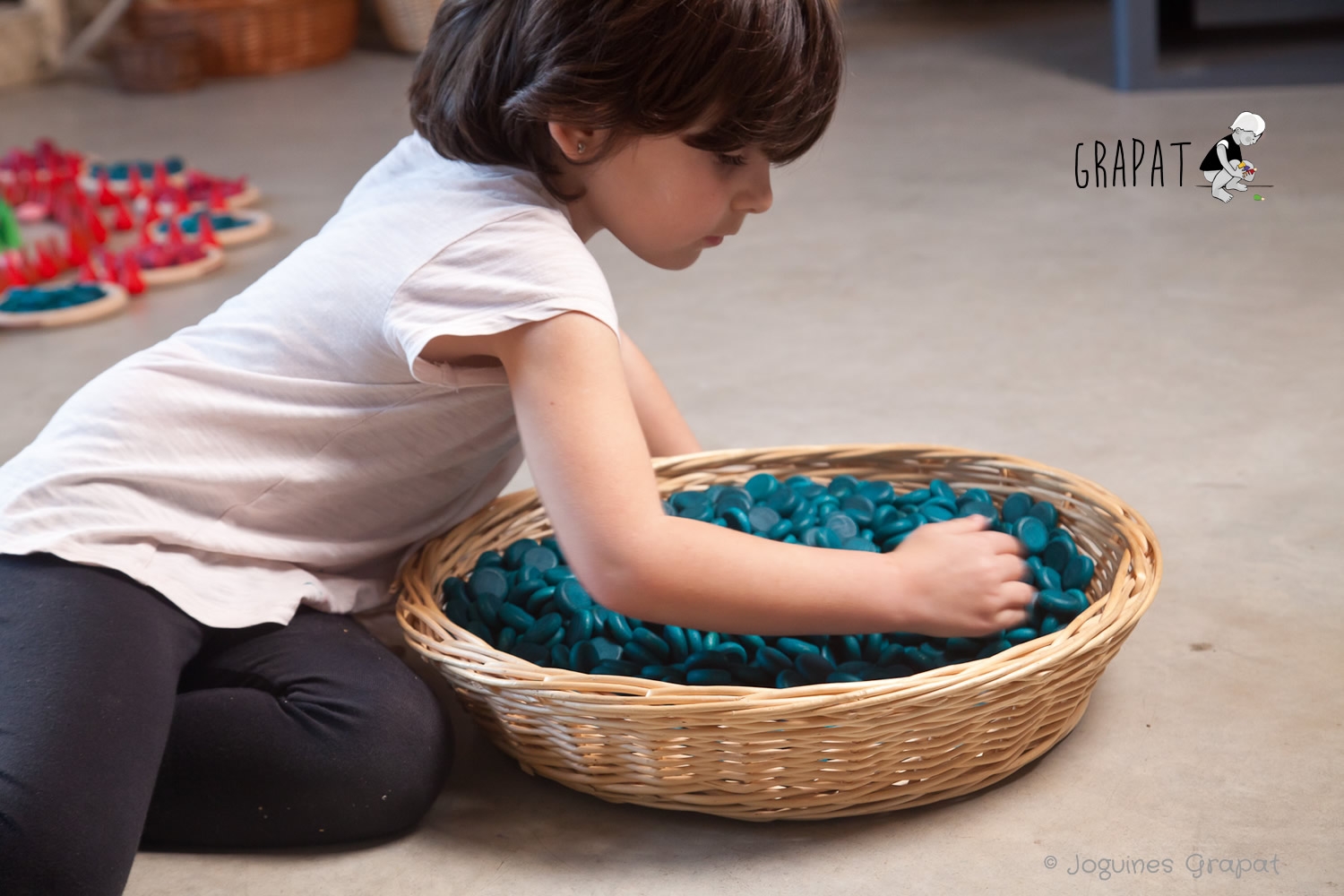 Grapat Mandala Kleine Blaue Scheiben Coins