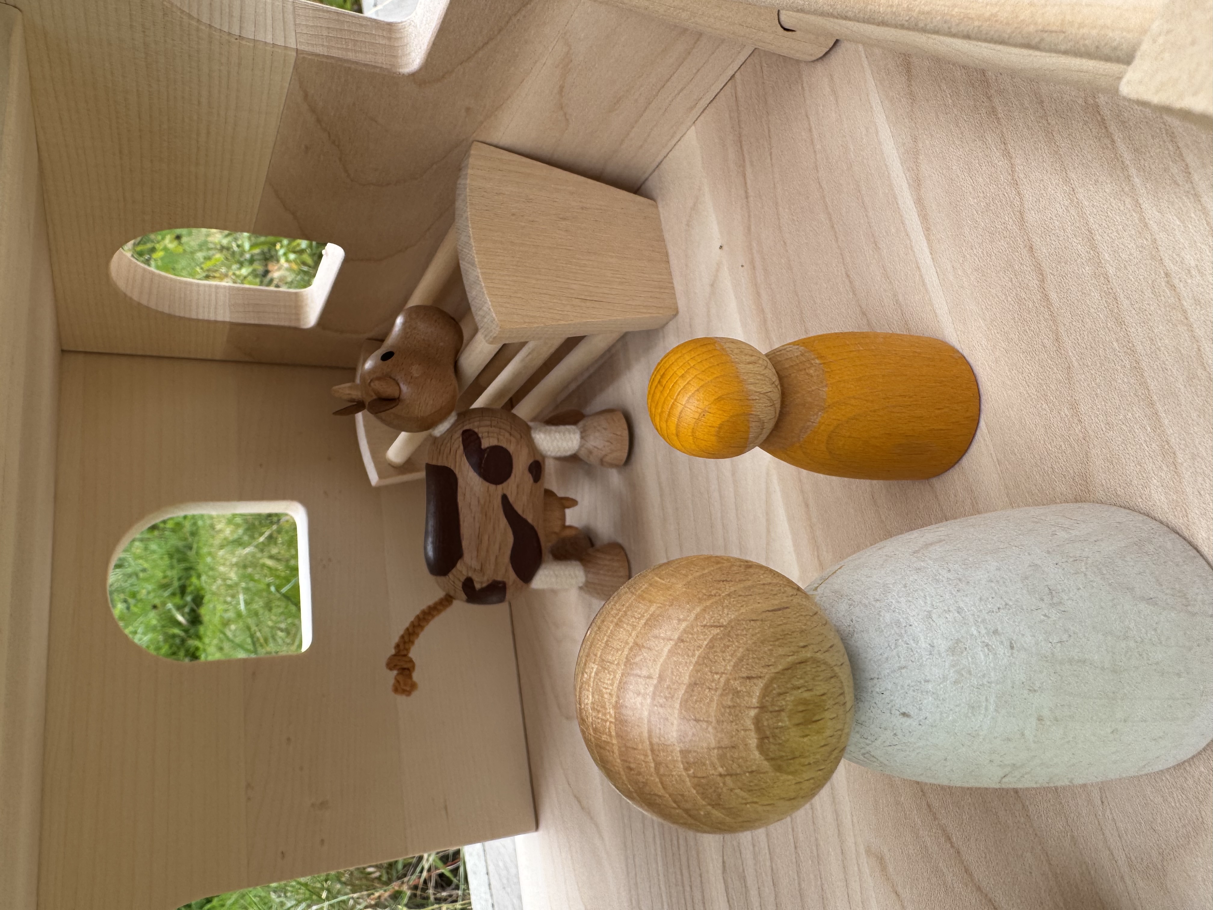 HOLZTIGER Bauernhof Stall mit Seilwinde