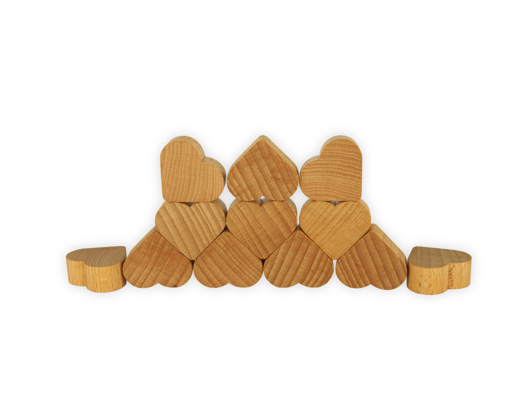 OCAMORA Herzen natur Corazones Natural