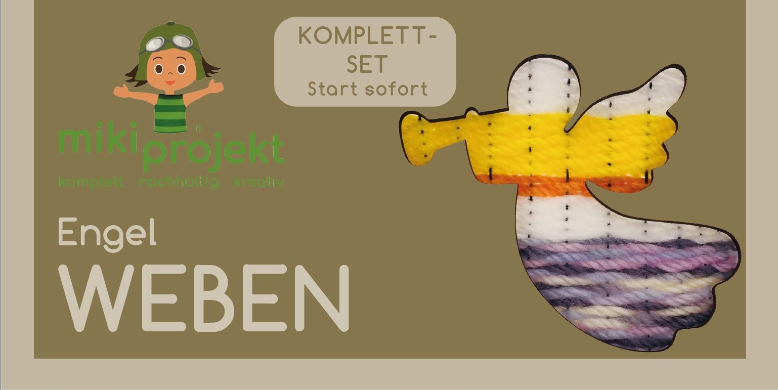 mikiprojekt Bastelset Weben Engel
