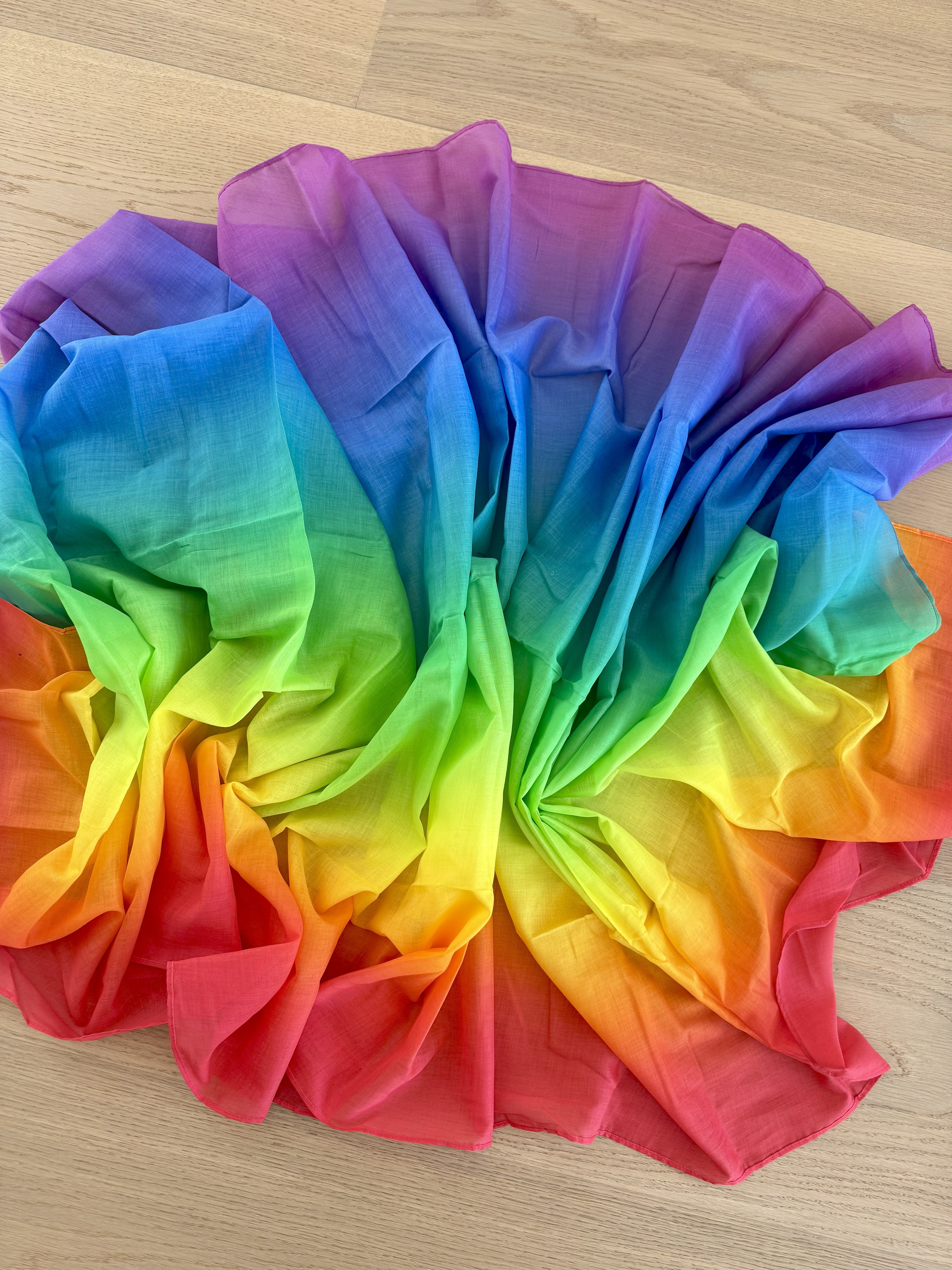 LAURA`S PLAY COTTON Spieltuch RAINBOW 90x270cm horizontal