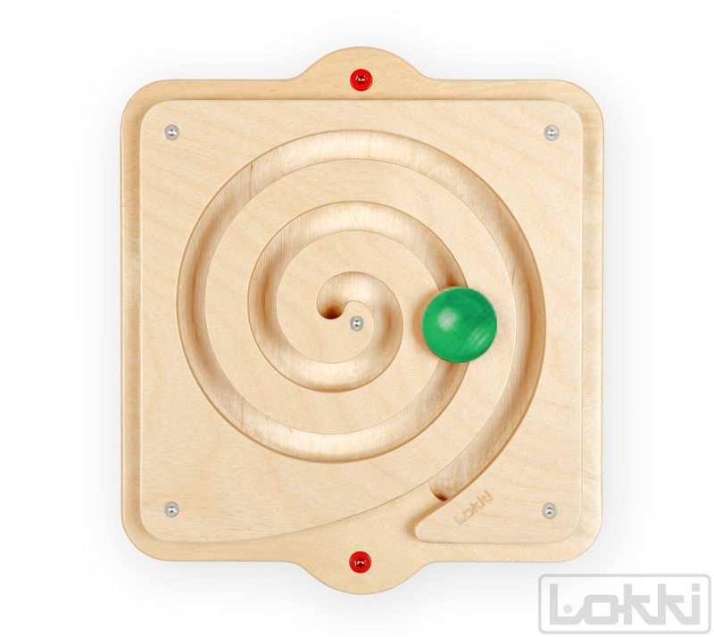 Lokki Wandspiel Labyrinth Spirale rechts (grün)