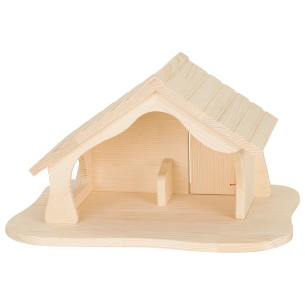 HOLZTIGER Weihnachtskrippe / Bauernhof / Puppenhaus natur