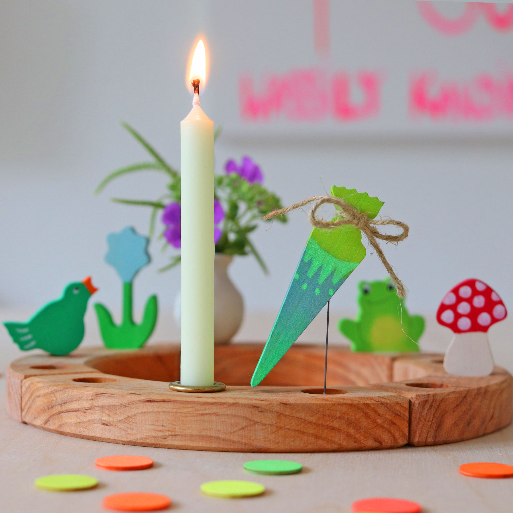 GRIMM´S Stecker Schultüte Neongrün