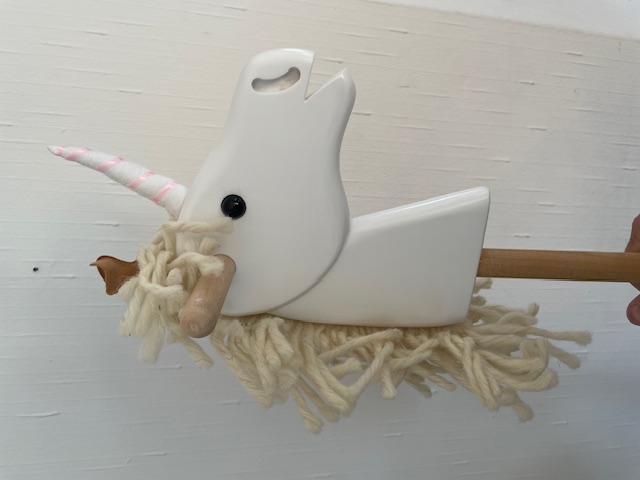 Steckenpferd Einhorn - Holzspielzeug Profi