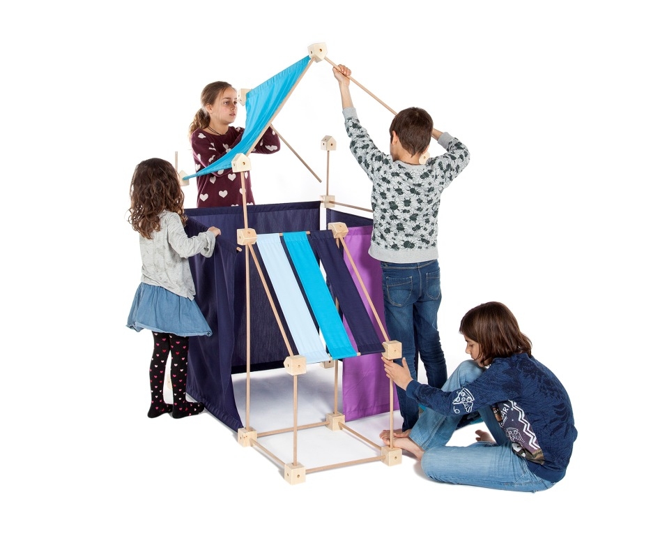 Trígonos Family BLUA (blau-türkis-pink)